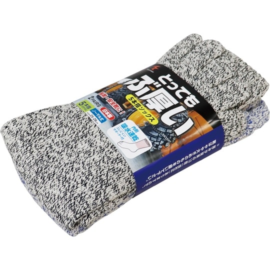 とっても厚い5本指ソックス ランダムモク