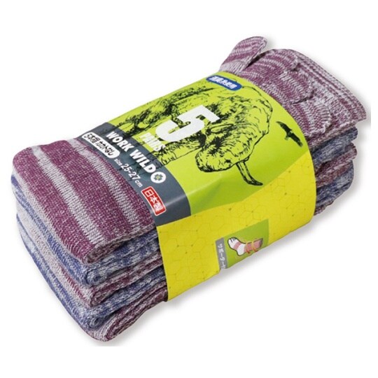 ワークワイルド+α5本指ソックス ランダ