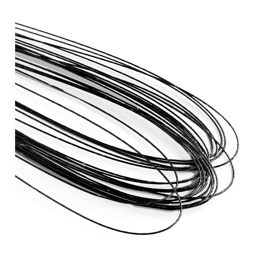 カラーワイヤー #24 長さ72cm 黒