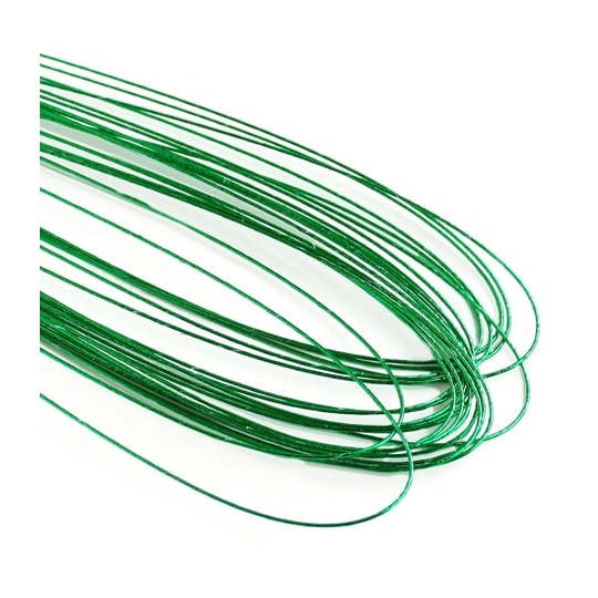 カラーワイヤー #24 長さ72cm 緑