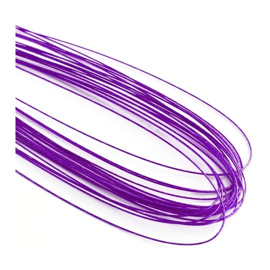 カラーワイヤー #24 長さ72cm 紫