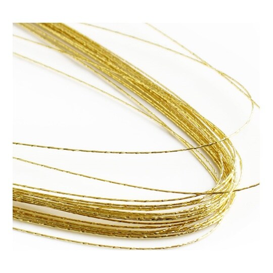 カラーワイヤー #28 長さ72cm ゴ