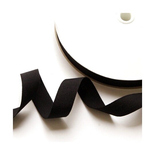 薄手平織テープ 15mm巾×30m巻 黒