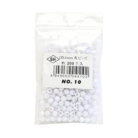 丸ビーズ 200個入り DX 4mm オ