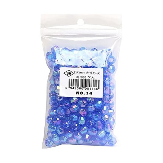 カットビーズ 200個入り DX 8mm