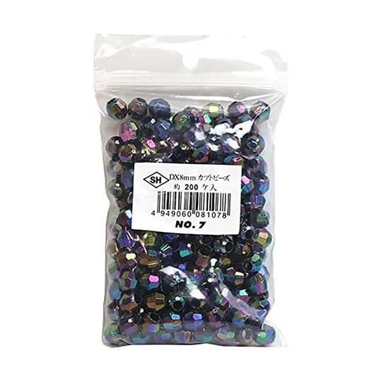 カットビーズ 200個入り DX 8mm