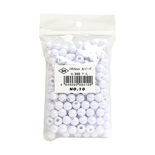 丸ビーズ 200個入り DX 8mm オ