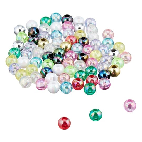 丸ビーズ 200個入り DX 8mm M