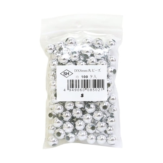 丸ビーズ 100個入り DX 8mm シ