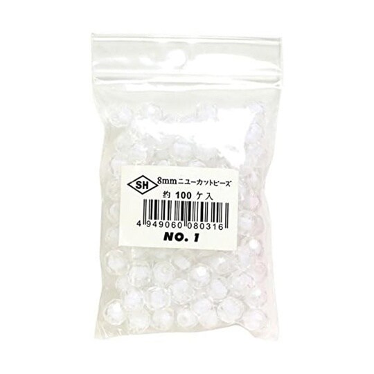 ニューカットビーズ 100個入り 8mm