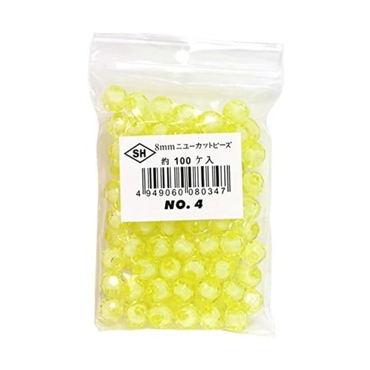 ニューカットビーズ 100個入り 8mm