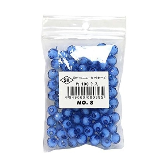 ニューカットビーズ 100個入り 8mm