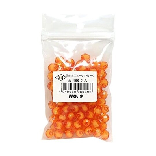ニューカットビーズ 100個入り 8mm