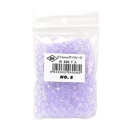 カットビーズ 200個入り ST 6mm