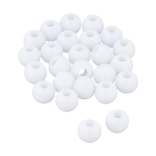 丸ビーズ 200個入り ST8mm ホワ