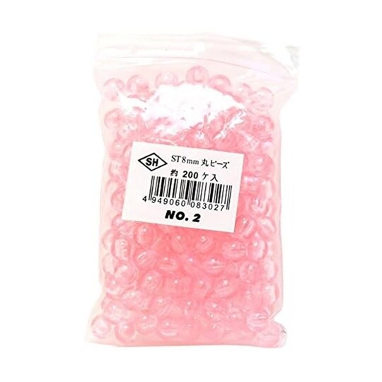 丸ビーズ 200個入り ST8mm ピン
