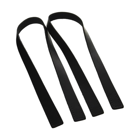 本革持手 70cm 2本1組 ブラック