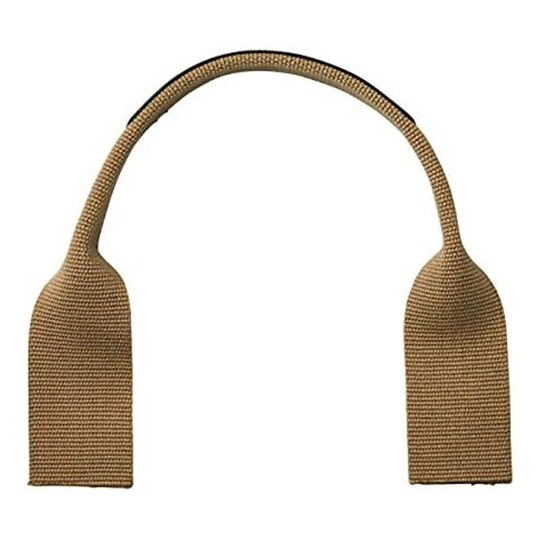 本革パーツ付アクリル持ち手 広巾タイプ