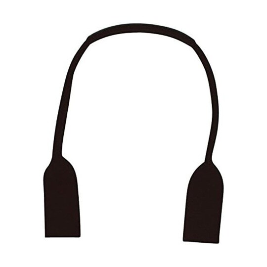 本革パーツ付アクリル持ち手 広巾タイプ