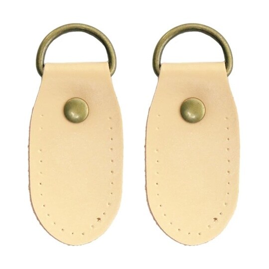 本革ジョイントパーツ丸型 2個 W約3.