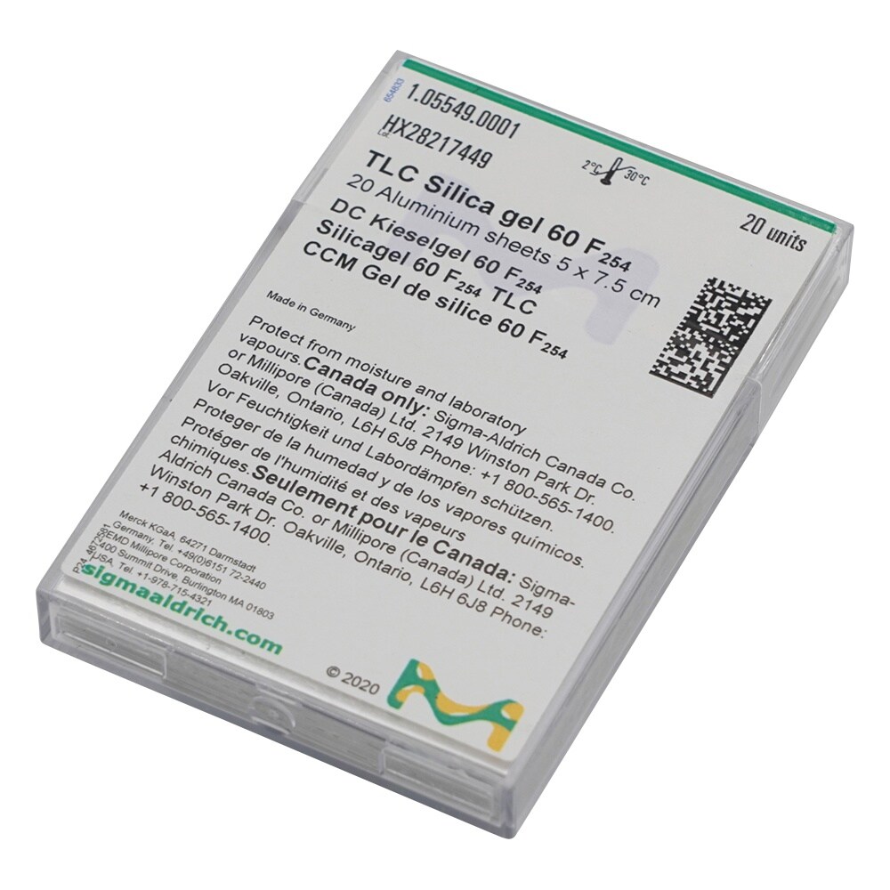 未修飾TLCプレート(蛍光指示薬F254