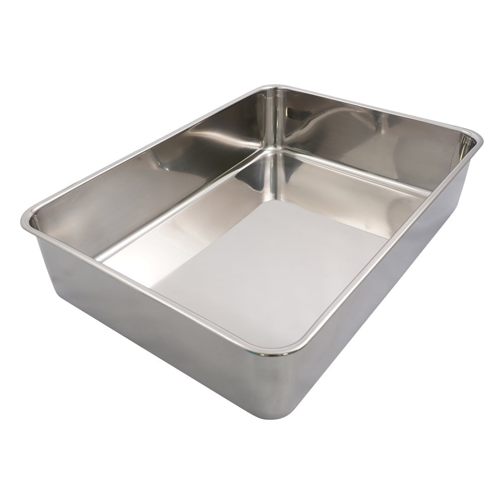 ステンレス深型組バット(酸洗浄済)435