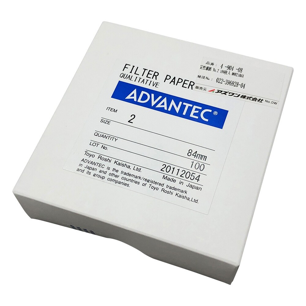 定性濾紙 No.2 Φ84 100枚入