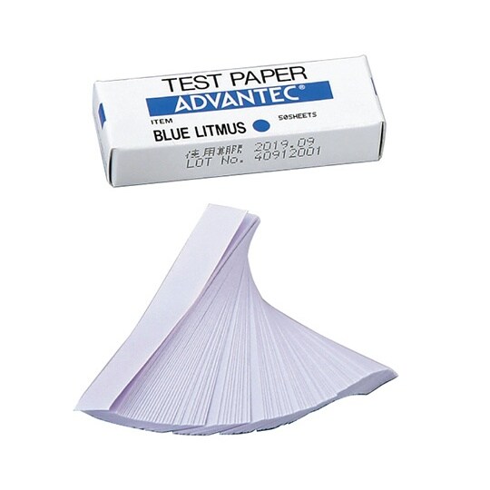 リトマス試験紙 紙箱入り 青 07020