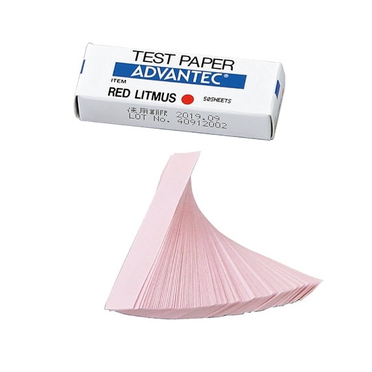 リトマス試験紙 紙箱入り 赤 07020