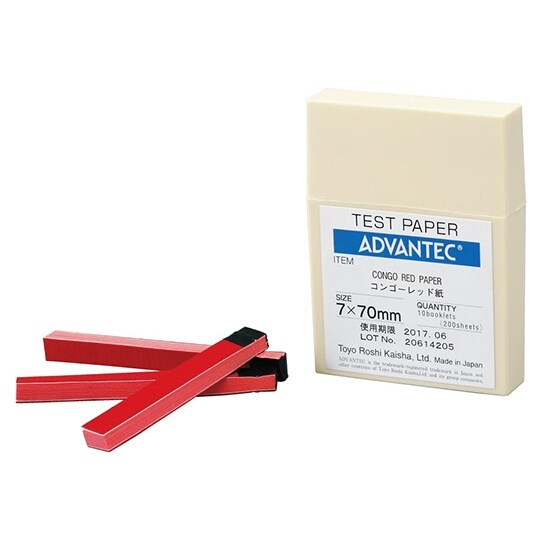 試験紙 コンゴーレッド紙 1箱(20枚×