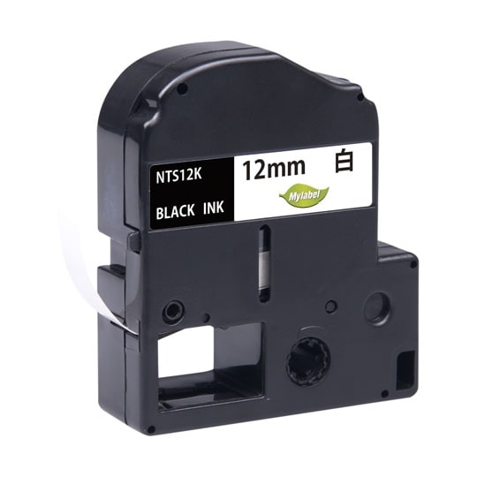 NTS12K(x1) 白地ラベル12mm