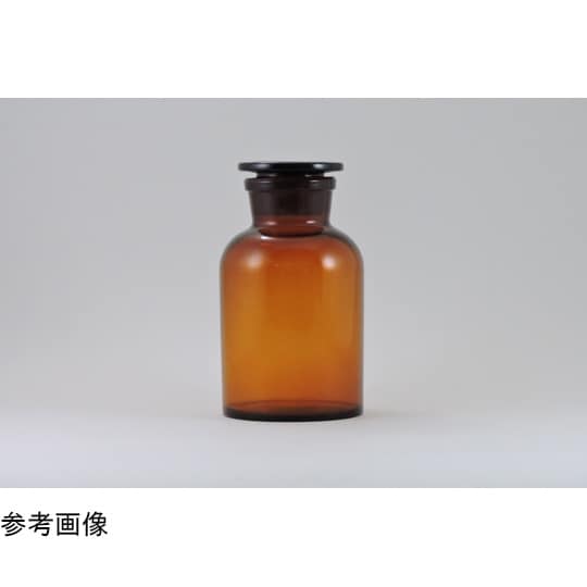 試薬瓶 125mL 広口 茶 ztbb1