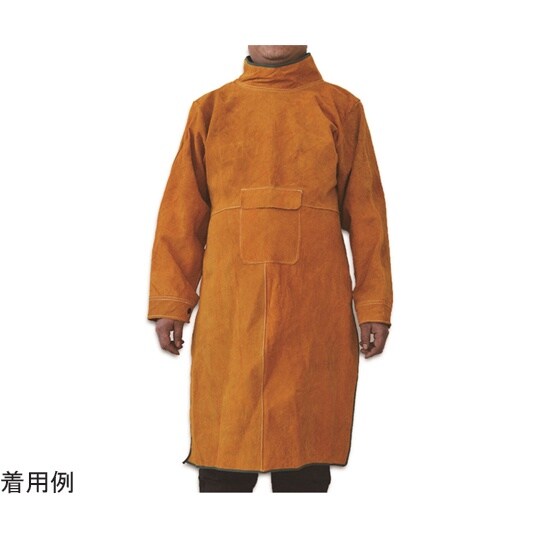 39951 牛革防護服 長袖割烹着型