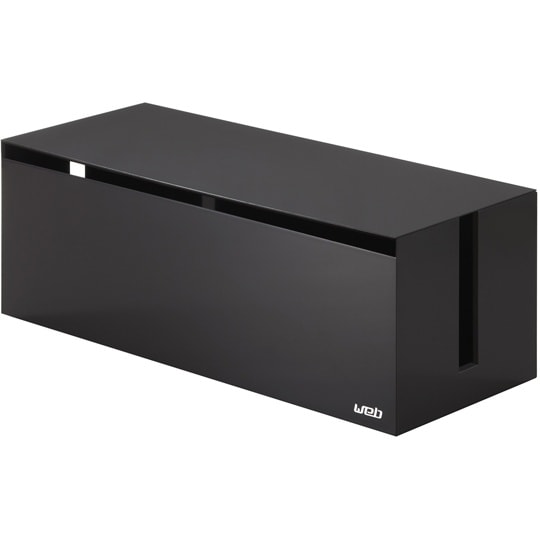 ケーブルボックス ウェブ L ブラウン