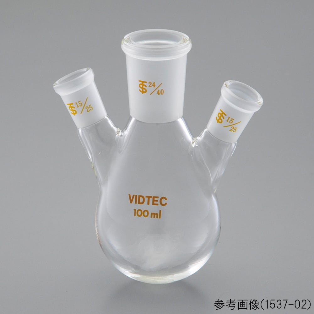 三ツ口茄子形フラスコ 300mL中24/