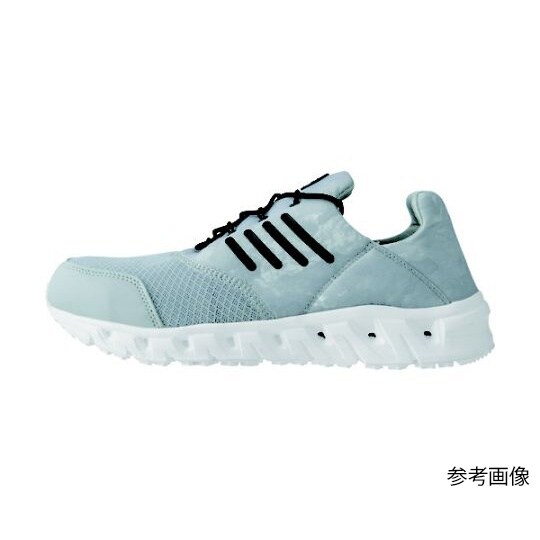 セフティシューズ シルバーグレー 24.