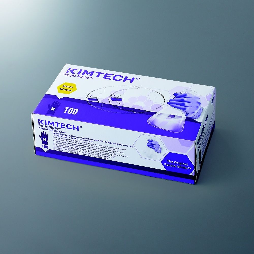 パープルニトリルグローブ M 1箱(10