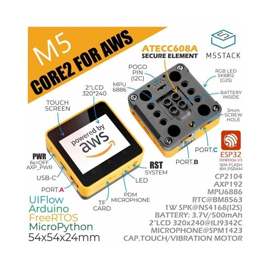 M5Stack Core2 for AW