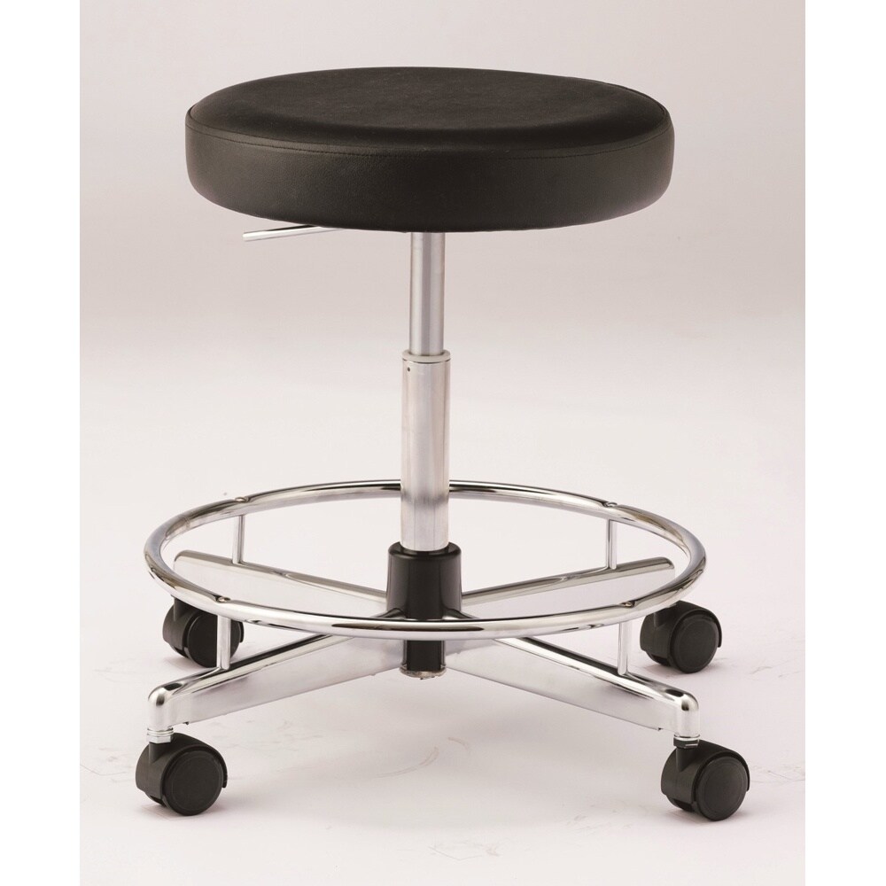 導電チェア・厚座スツールタイプ・足掛けリ