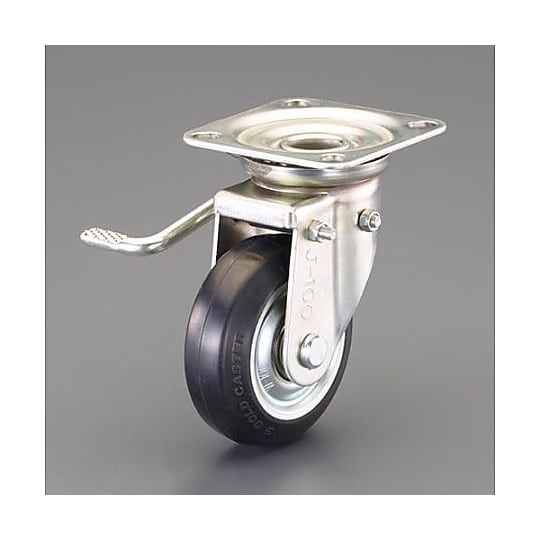 100mm キャスター(自在金具・左ブレ