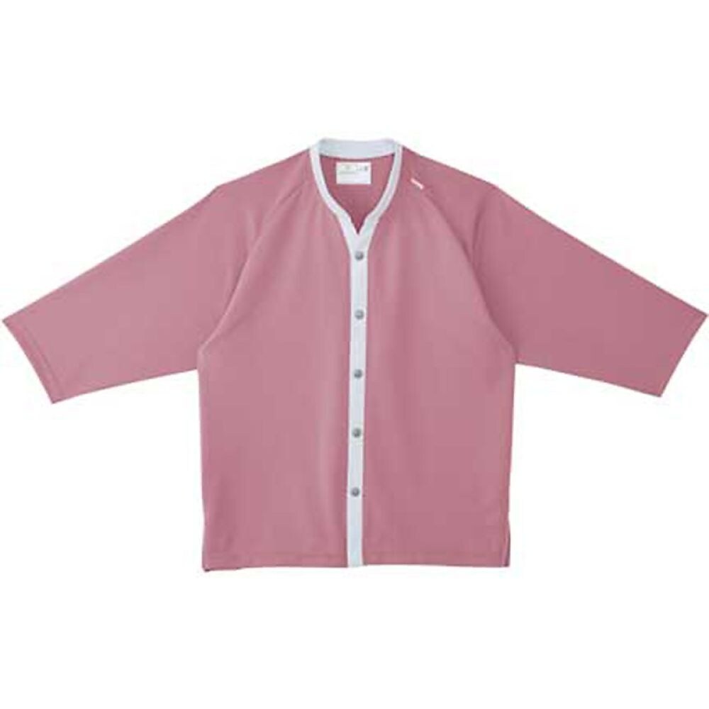 前開きシャツ ピンク L(身丈71cm)