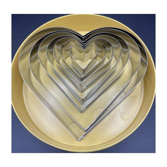 抜き型 ハート INOX 1セット(7個