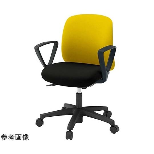 ボニートチェア 背裏 樹脂(黒)固定肘付