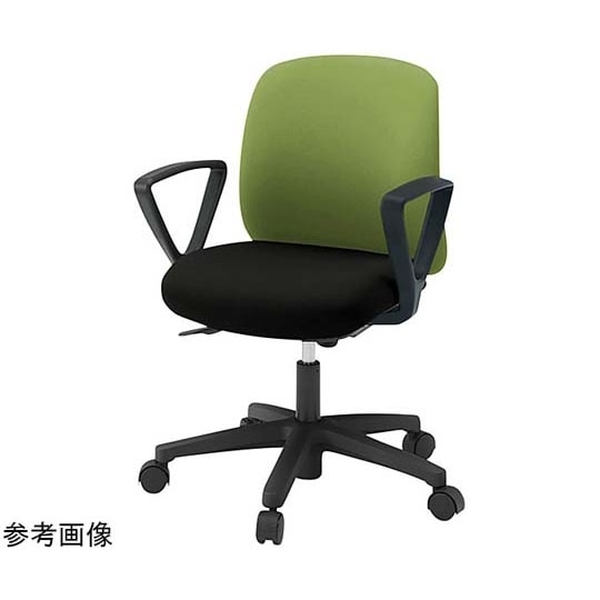 ボニートチェア 背裏 樹脂(黒)固定肘付