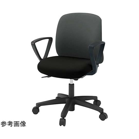 ボニートチェア 背裏 樹脂(黒)固定肘付