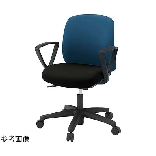 ボニートチェア 背裏 樹脂(黒)固定肘付