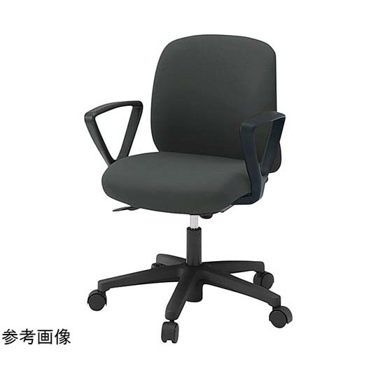 ボニートチェア 背裏 樹脂(黒)固定肘付