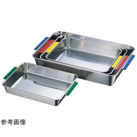 18−8 取手付角バット(カラー)8枚取