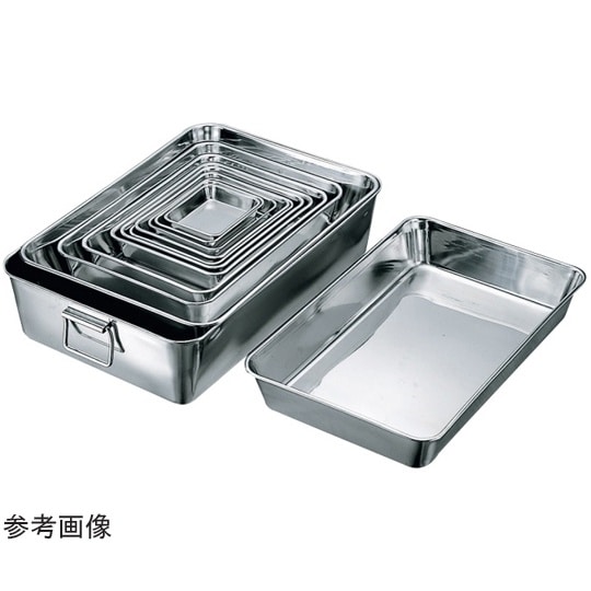 18−8 深型角バット 2枚取(手付)