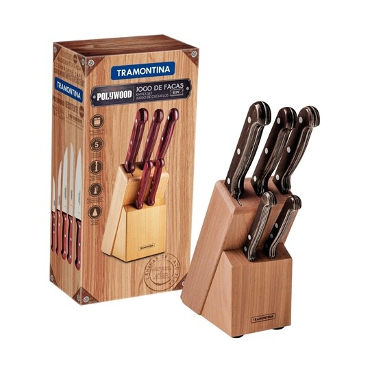 ナイフ5本セット 木製ストッカー付 ダー